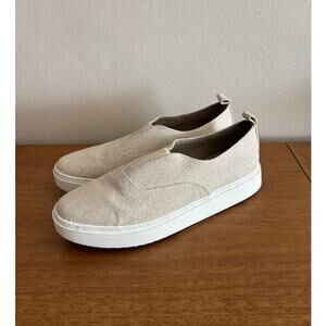 EILEEN FISHER BYRDY LINEN SLIP ON SNEAKERS SIZE US 11